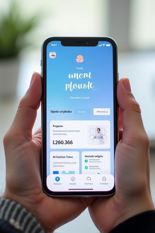 Smartphone exibindo a interface limpa e intuitiva do aplicativo Aura Plena, com gráficos de progresso e sessões de meditação